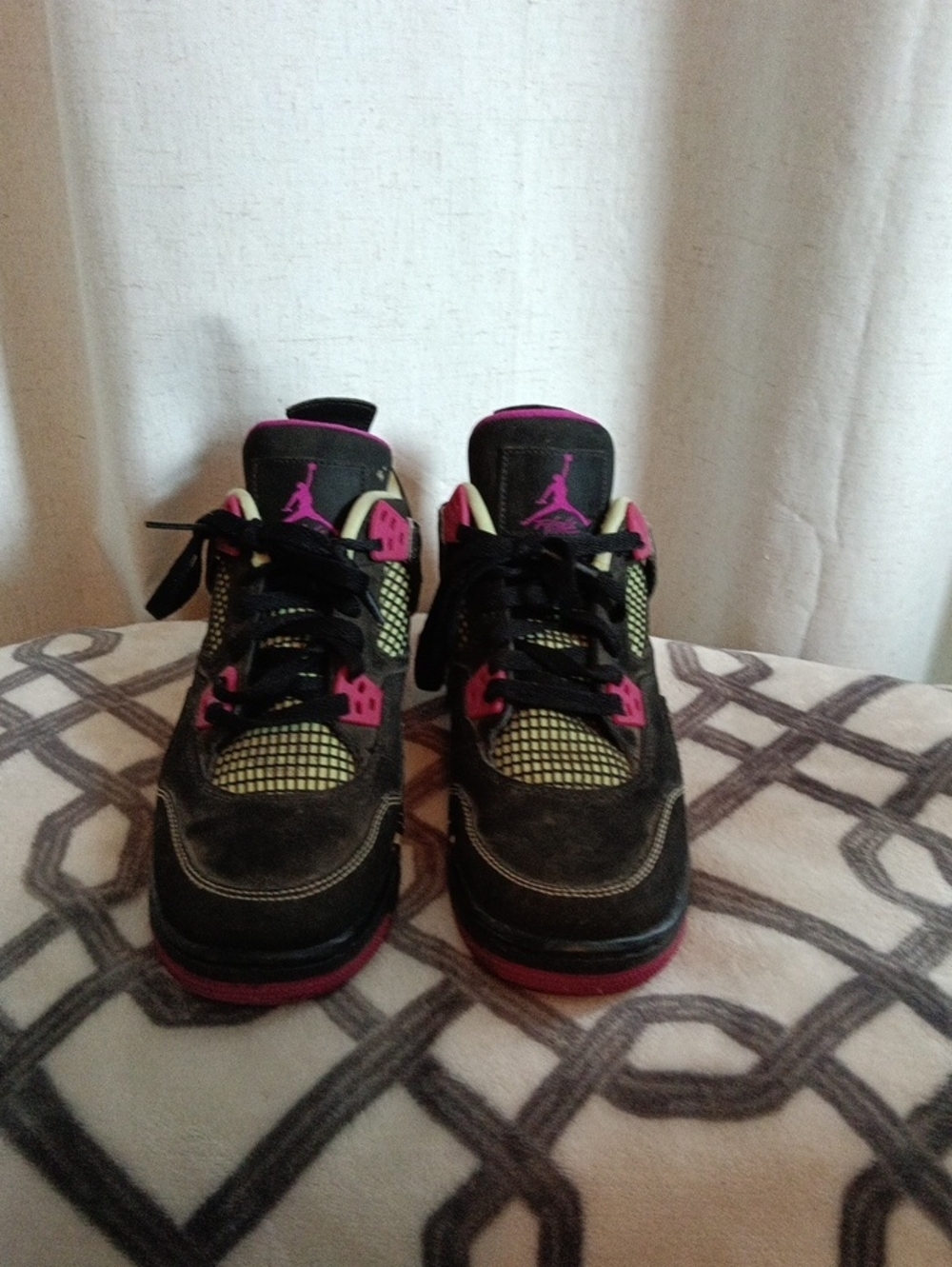 Nike Air Jordan Retro 4 Fuchsia Shoes Size 6